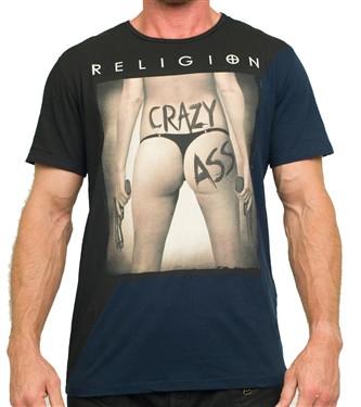 Religion Crazy Tee (Black/Navy)