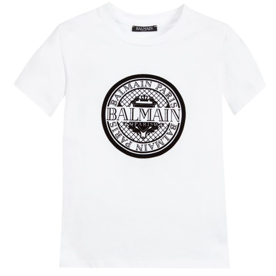 Balmain Paris Kids| SS Coin Logo Tee