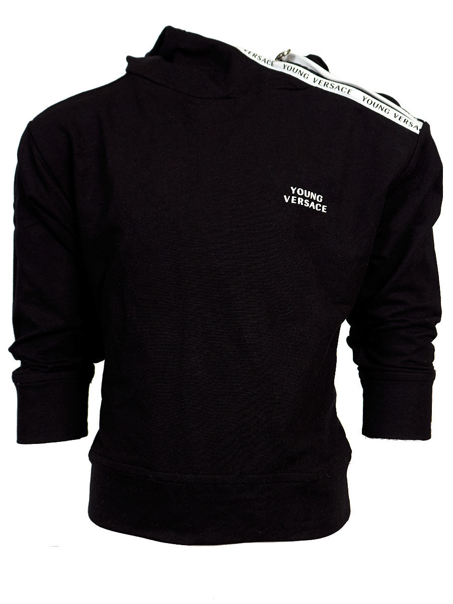 Young Versace Boys' Long Sleeve Pullover in black – view 1 of 2