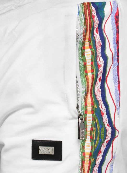 COOGI STRIPED SHORTS - WHITE/CLASSIC