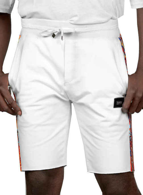 COOGI STRIPED SHORTS - WHITE/CLASSIC
