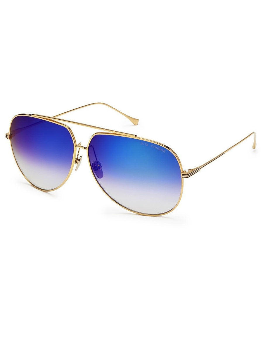DITA Condor Limited Edition Aviator Sunglasses in white gold – view 2 of 2