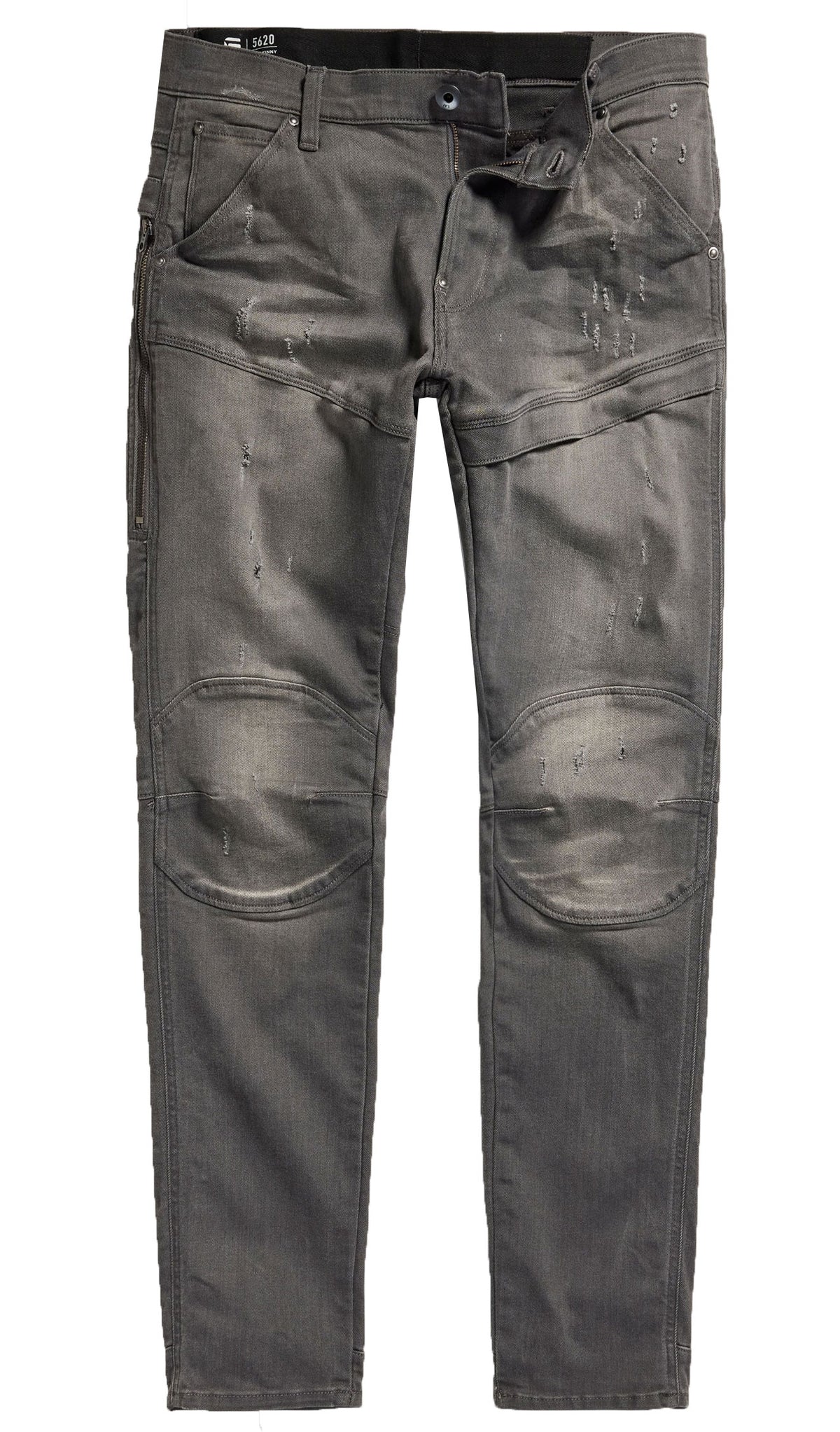 5620 FLIGHTSUIT 3D SKINNY - LT AGED DESTROY