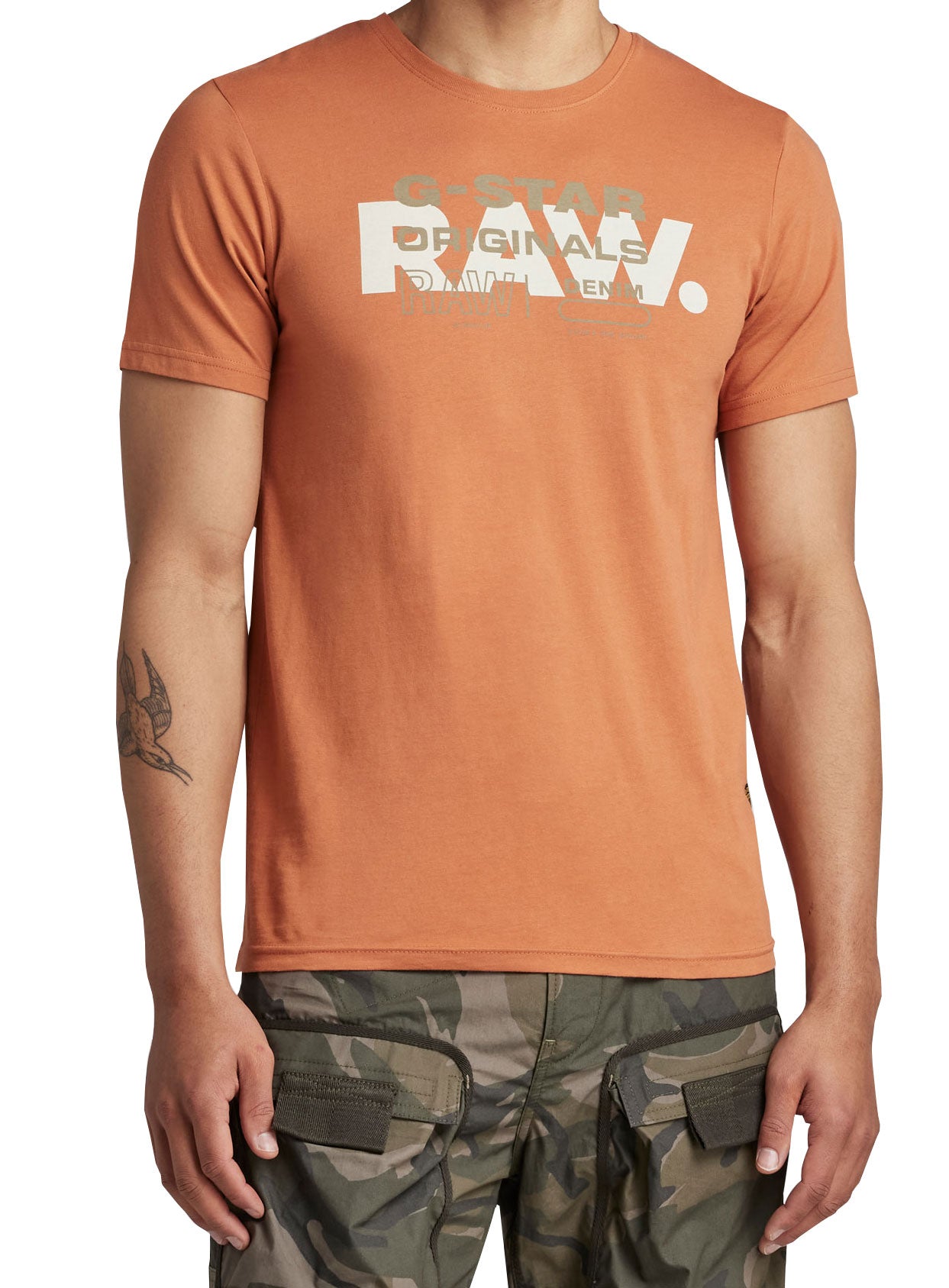 RAW ORIGINALS SLIM R T - AUTUMN LEAF