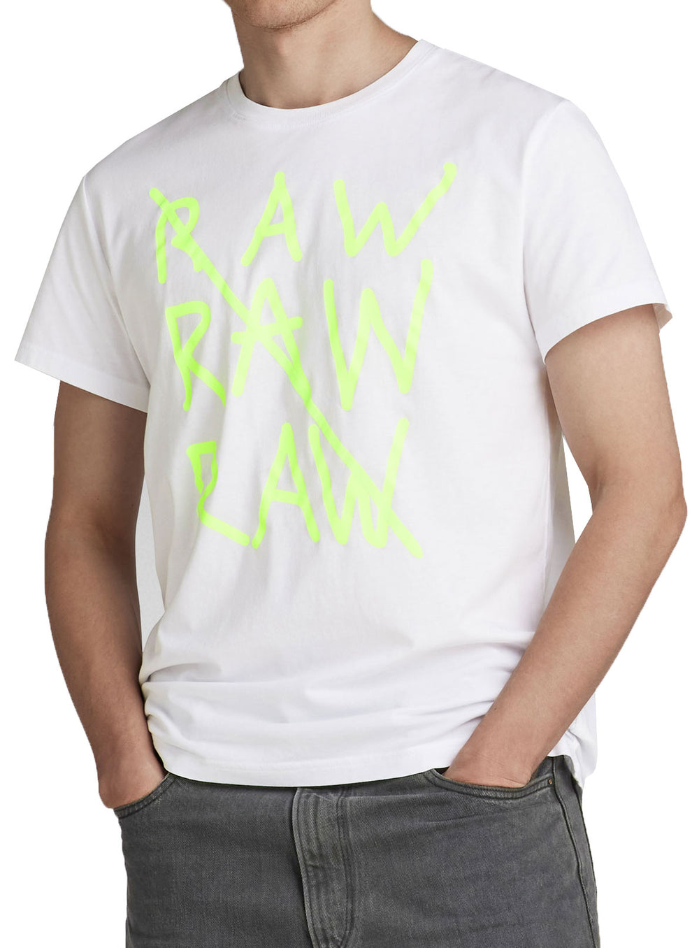 G-Star RAW Raw Raw Raw Tee in white – view 1 of 1