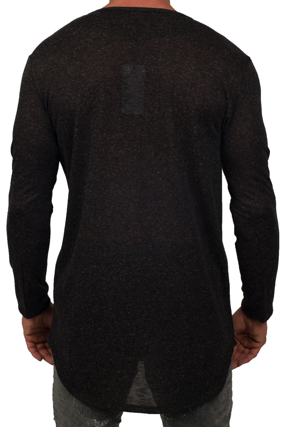 Kash Elongated Charcoal Knit Sweater – view 3 of 6