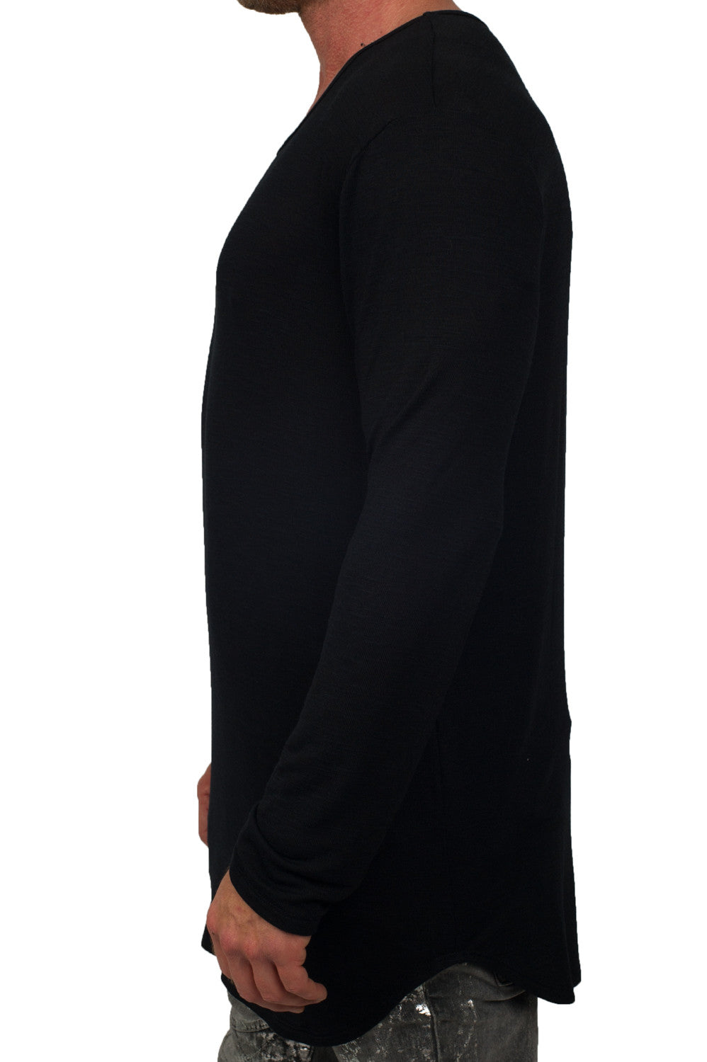 Kash Elongated Charcoal Knit Sweater – view 5 of 6