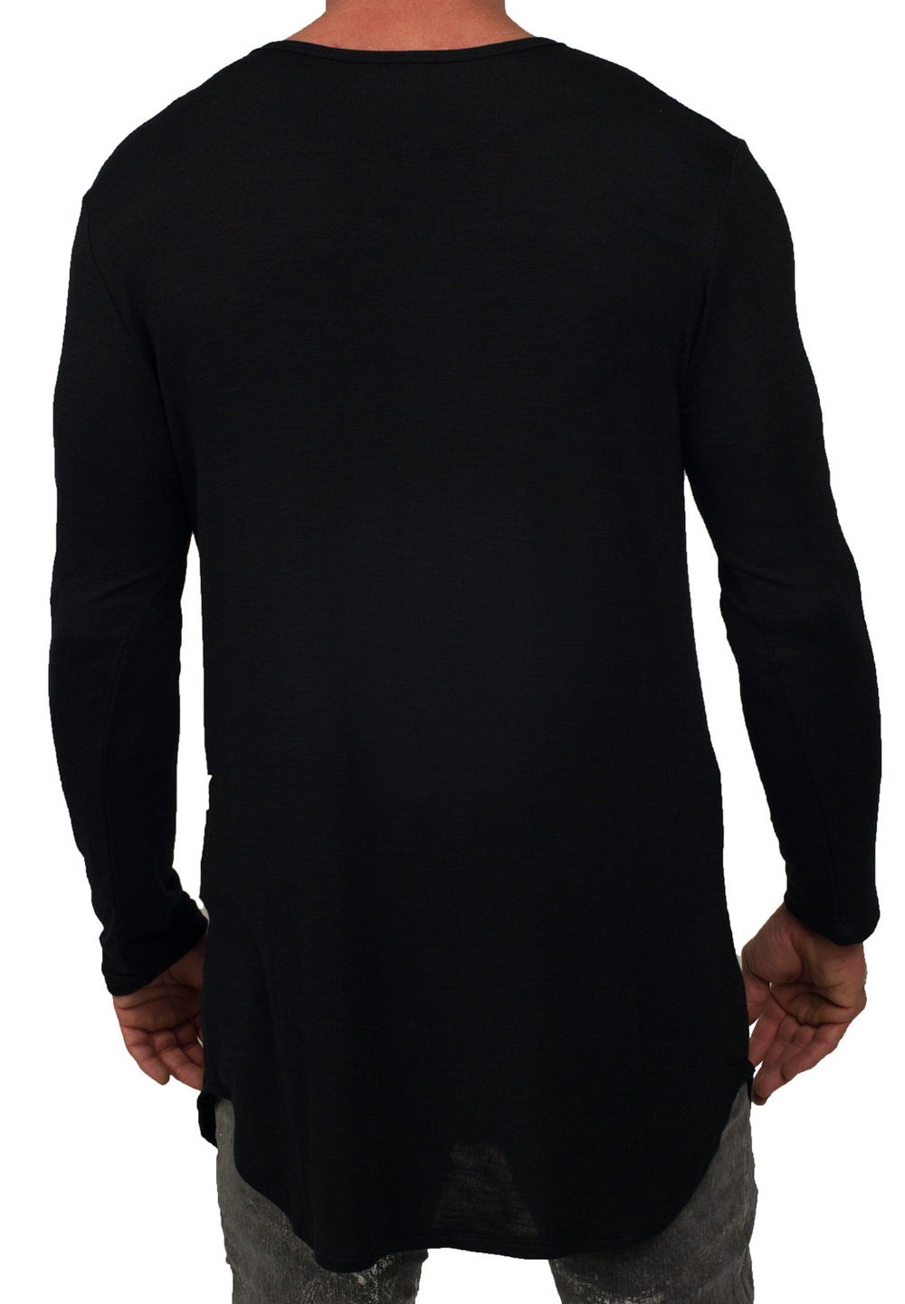 Kash Elongated Charcoal Knit Sweater – view 6 of 6