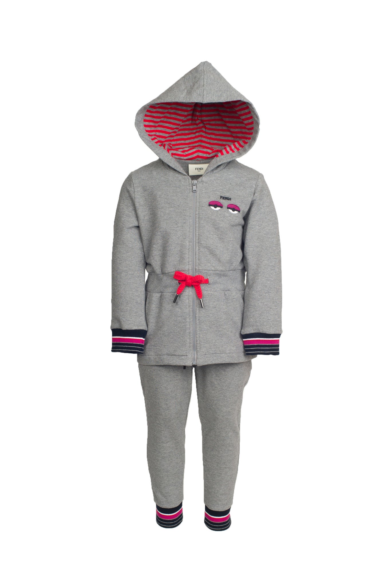 Baby Girl Elastic Grey Hoodie