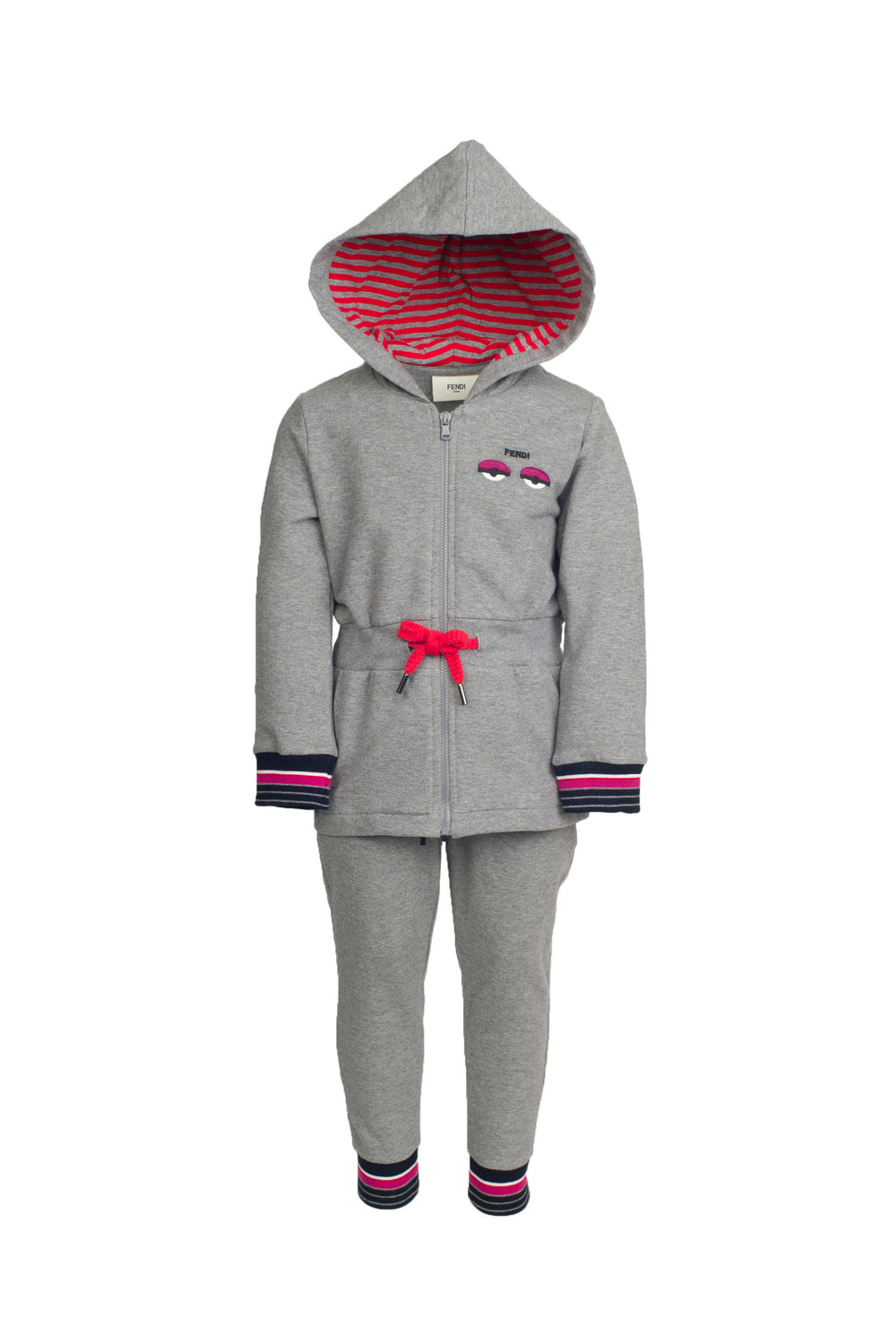 Fendi Baby Girl Grey Sweatpants