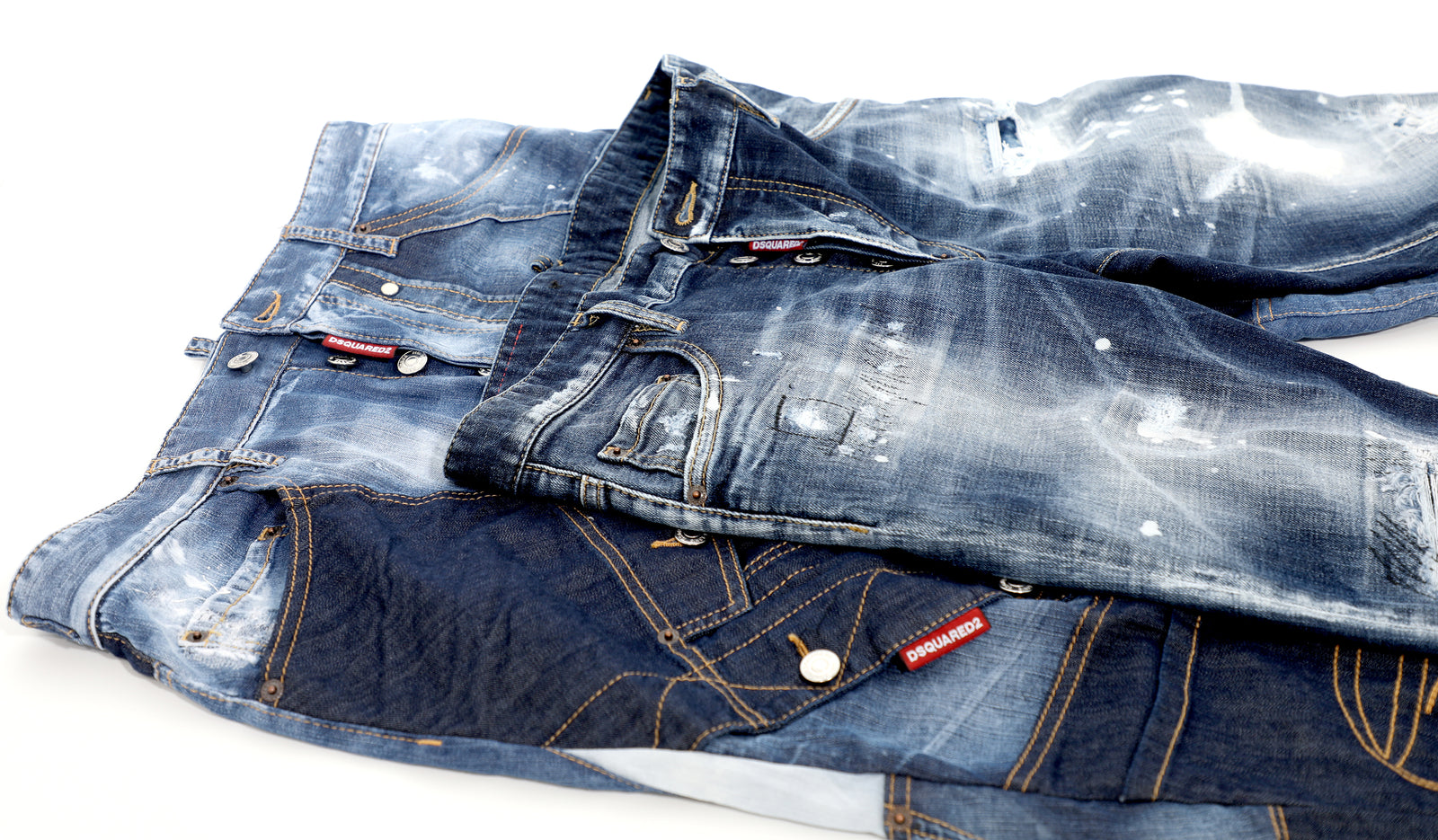 DSQUARED2 Franken Combat Trs Denim - PureAtlanta.com