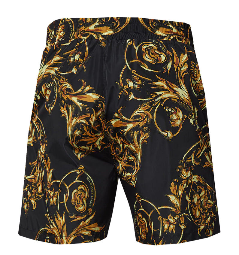 VERSACE PRINTED GARLAND - BLACK/GOLD