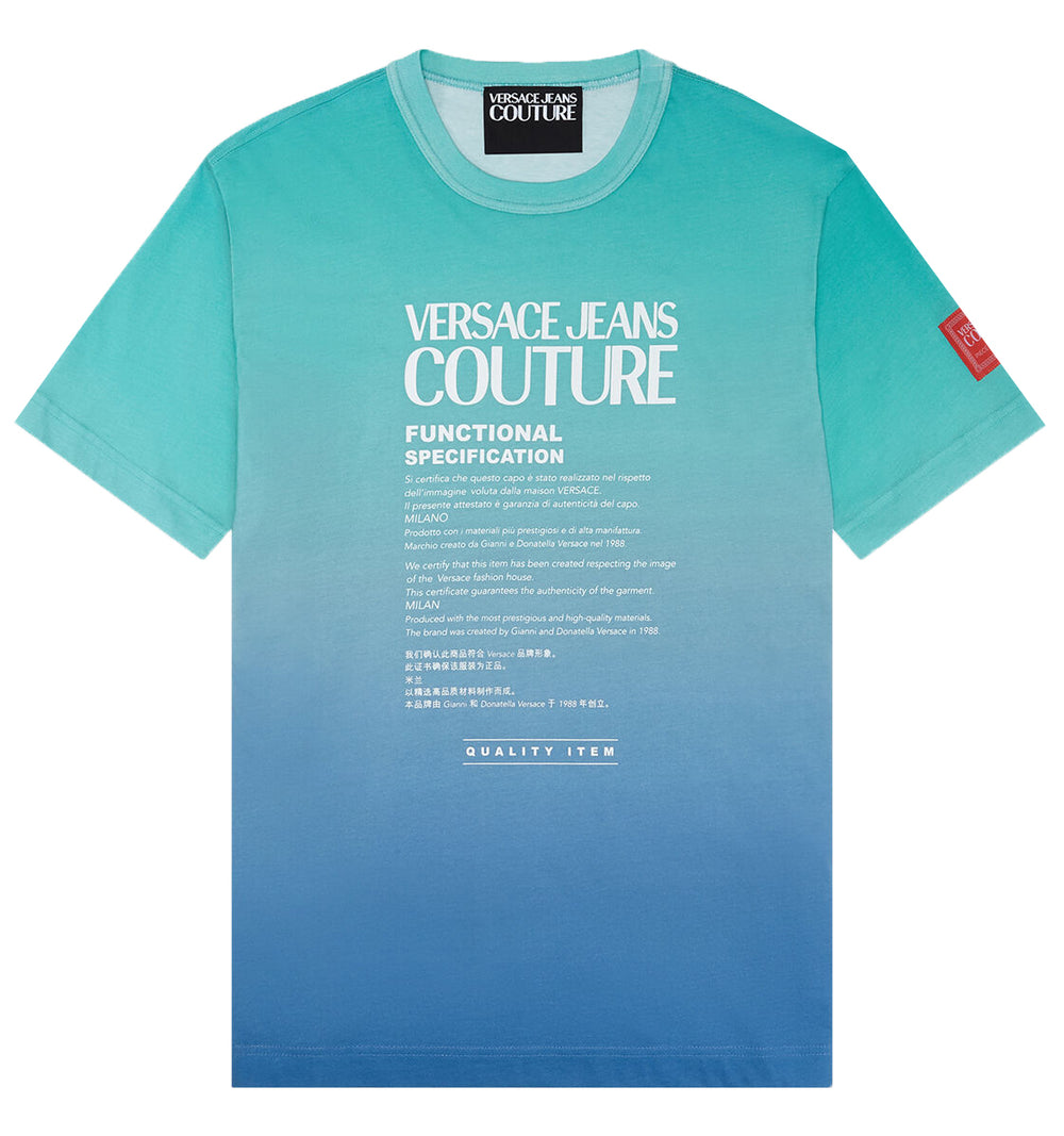 DEGRADE' IN ORGANIC COTTON JERSEY - BLUE