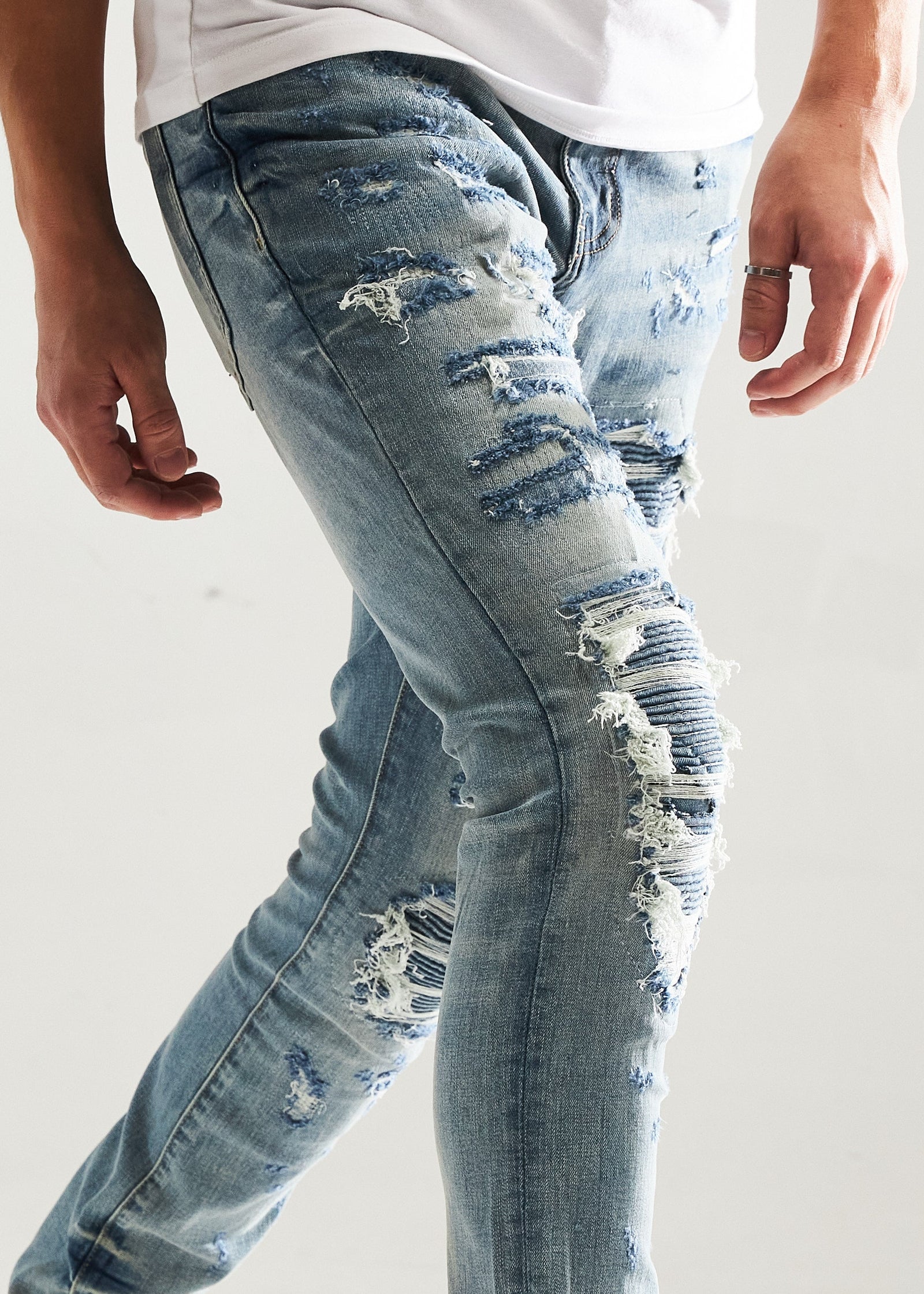Worrel Rip & Repair Denim - Blue