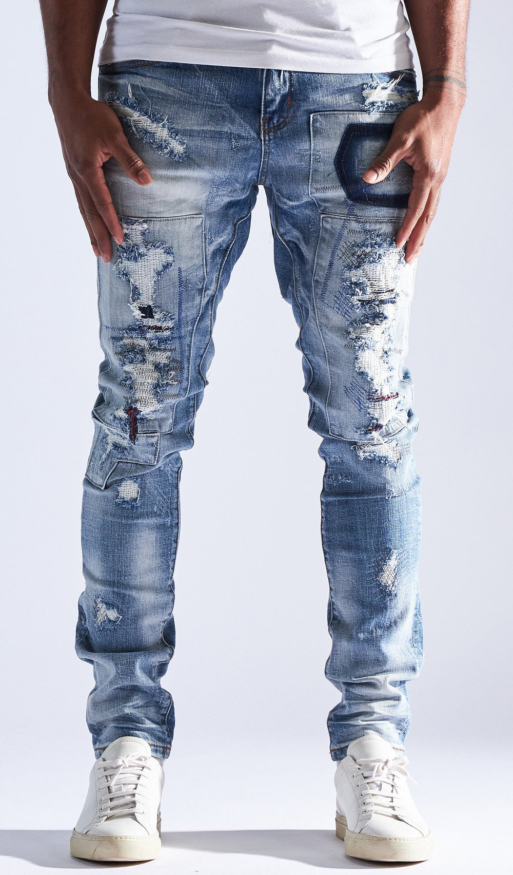 Embellish Barker Denim in light blue – view 1 of 2