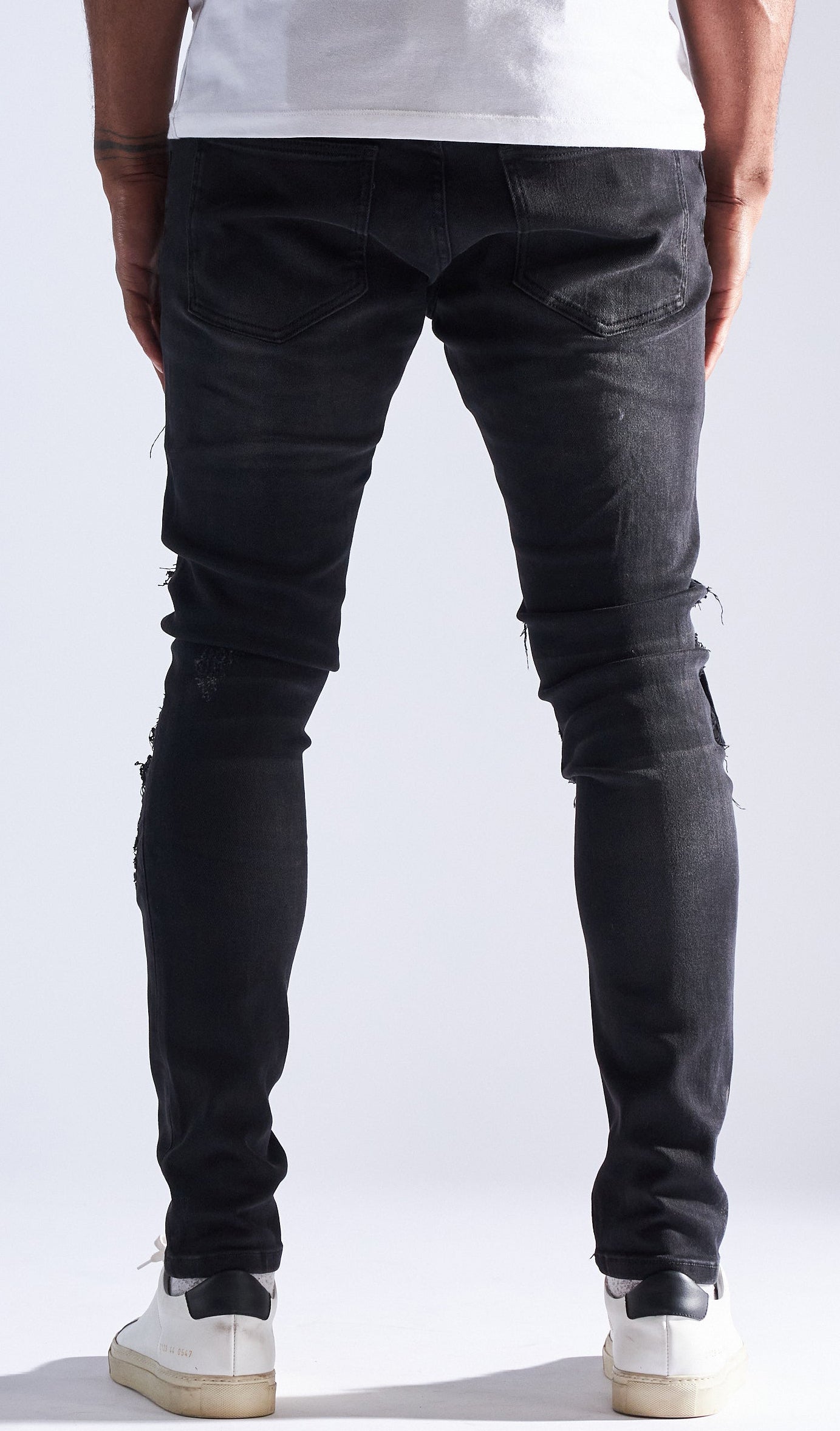 Embellish Oden Cargo Knee Denim in black – view 2 of 2