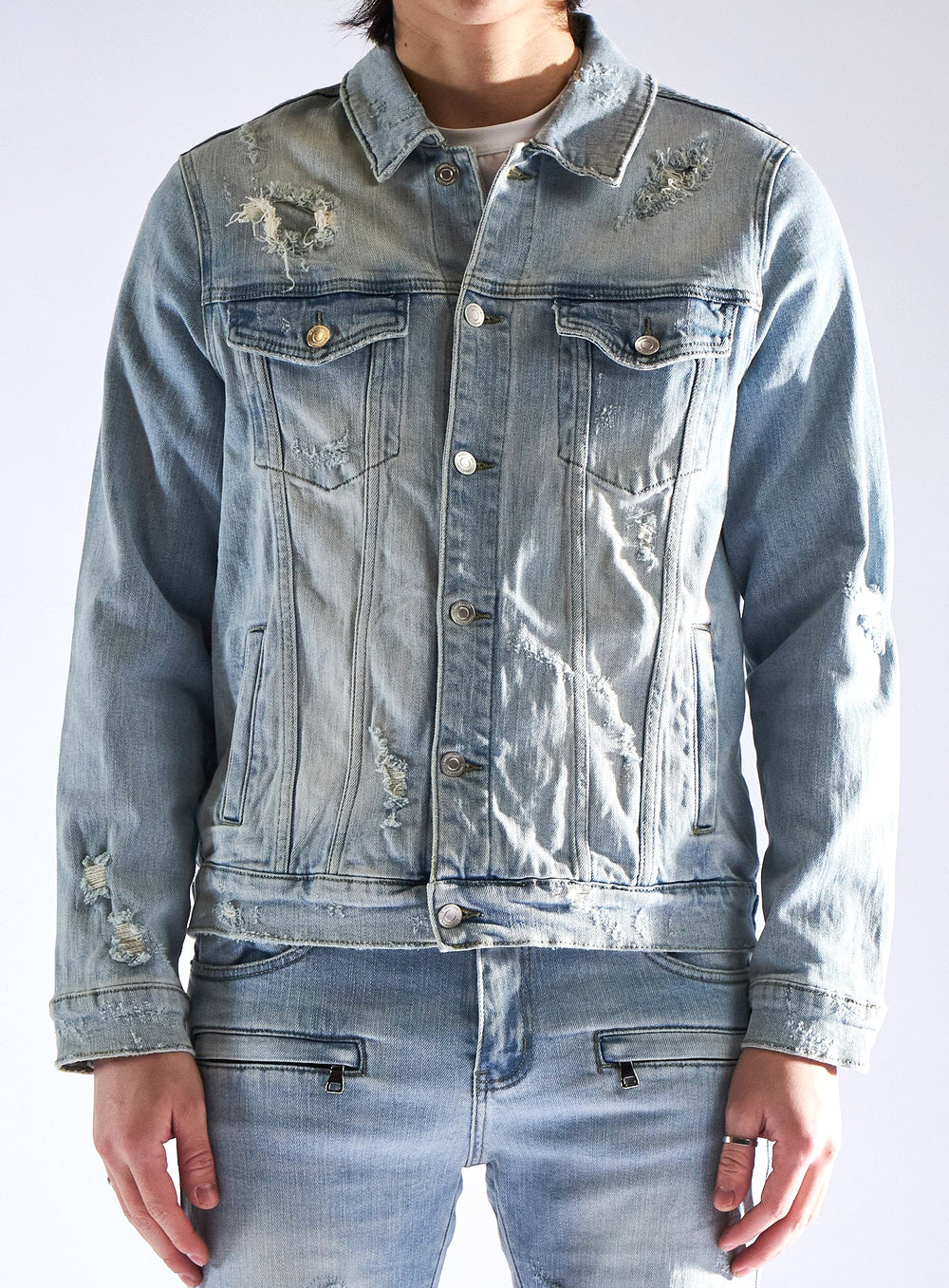 Embellish Cronen Denim Jacket in blue – view 1 of 2