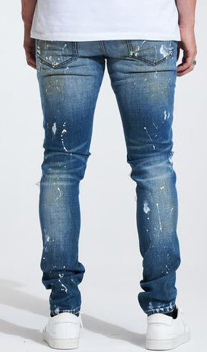 Embellish Skiba Rip & Repair Denim in blue – view 2 of 3