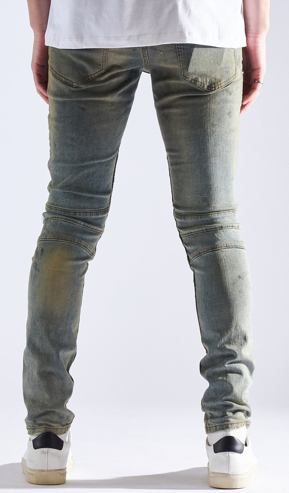 Embellish Fash Biker skinny Jeans in blue – view 2 of 2