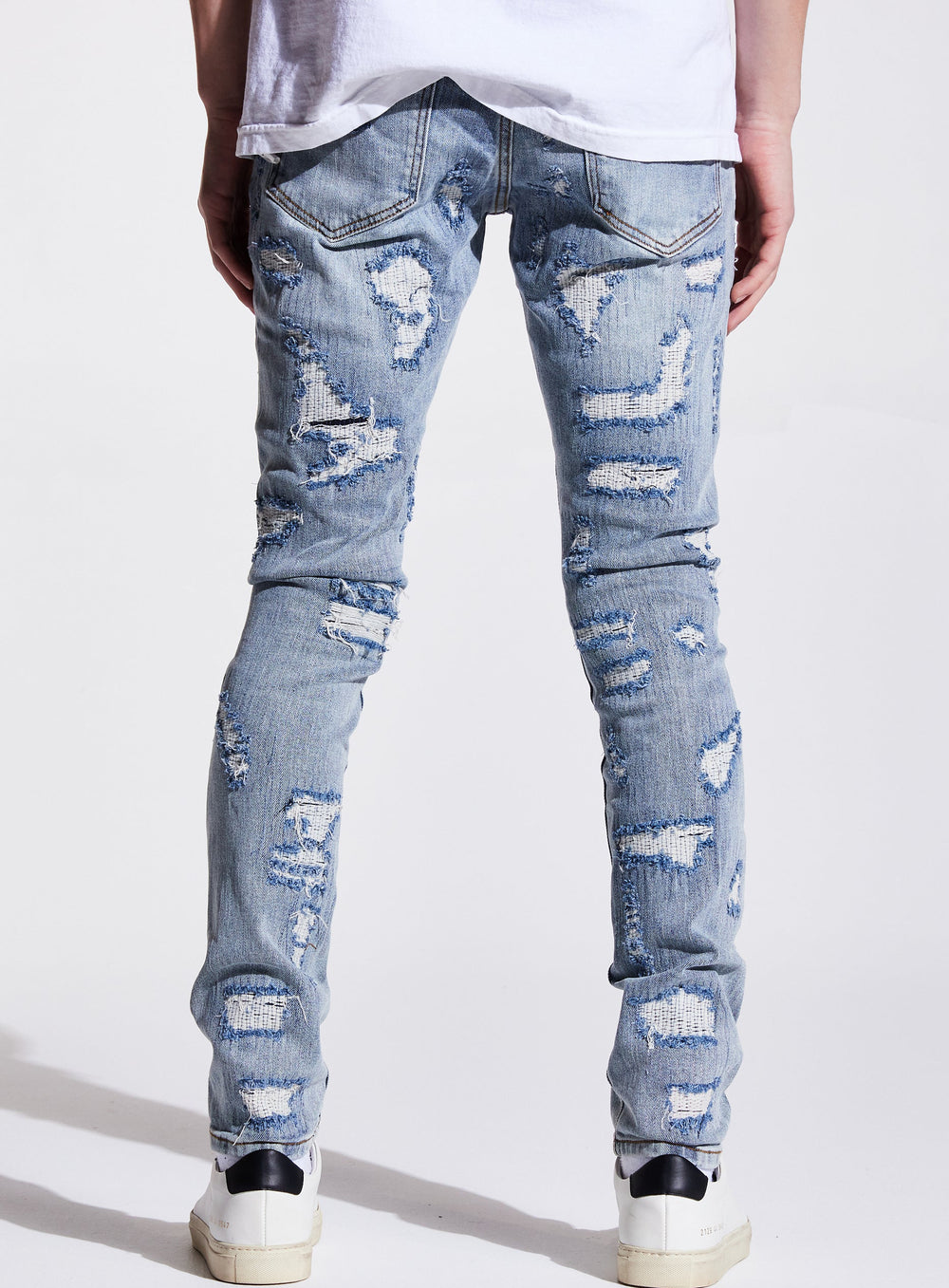 Wall Denim-indigo Distressed
