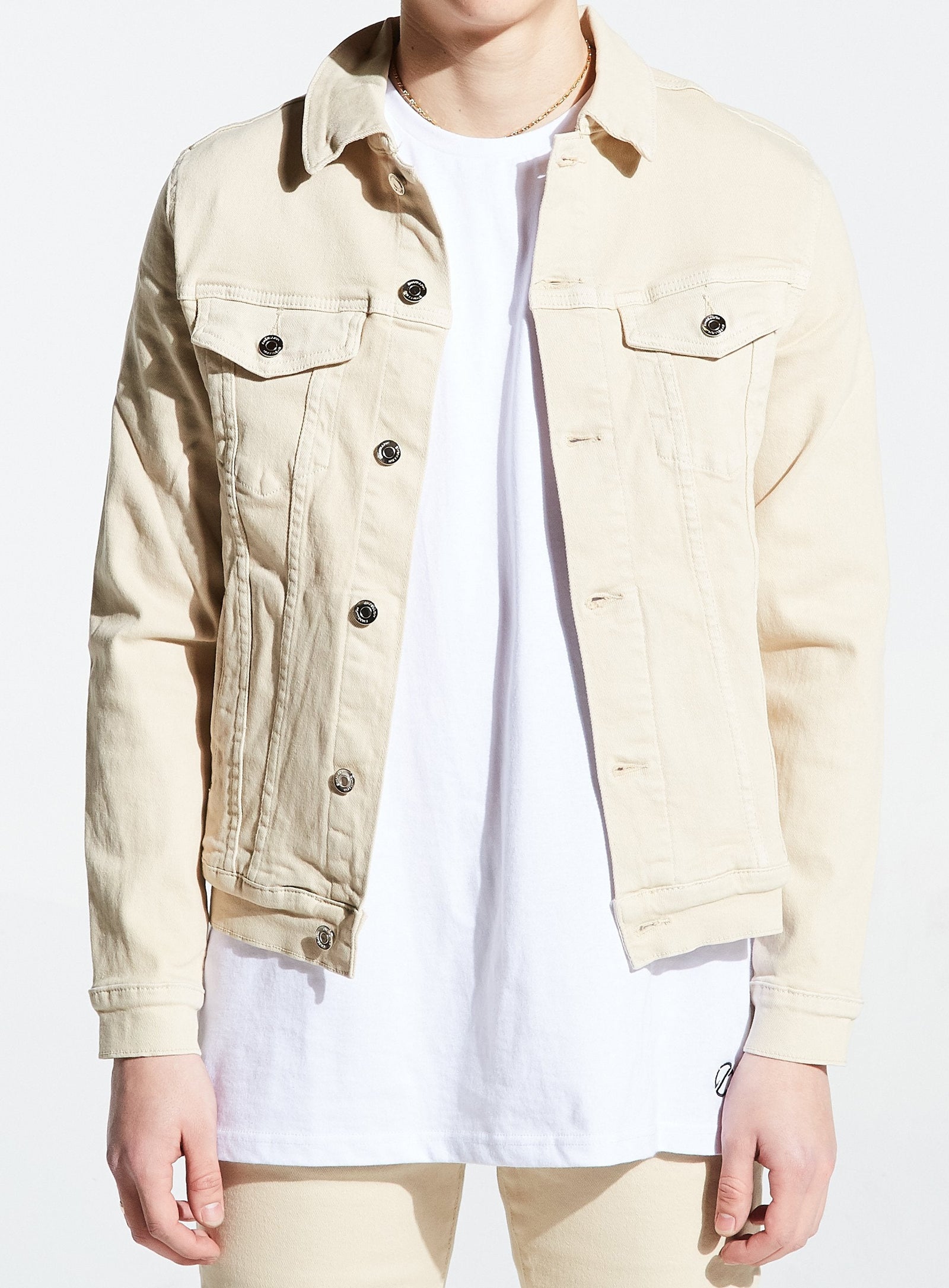 Men's Lotas Denim Jacket-Khaki