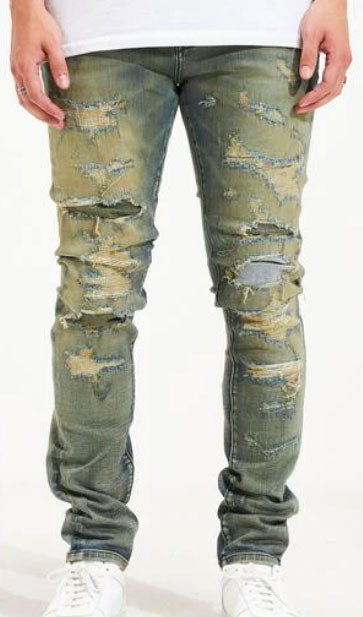Embellish Wren Denim in sand wash – view 1 of 4