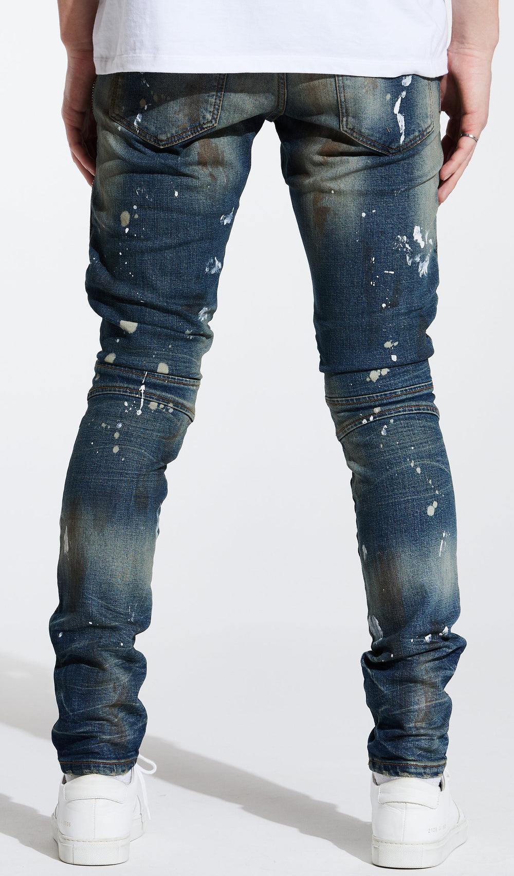 Embellish Sunny Biker Denim in Dirty Indigo – view 2 of 3