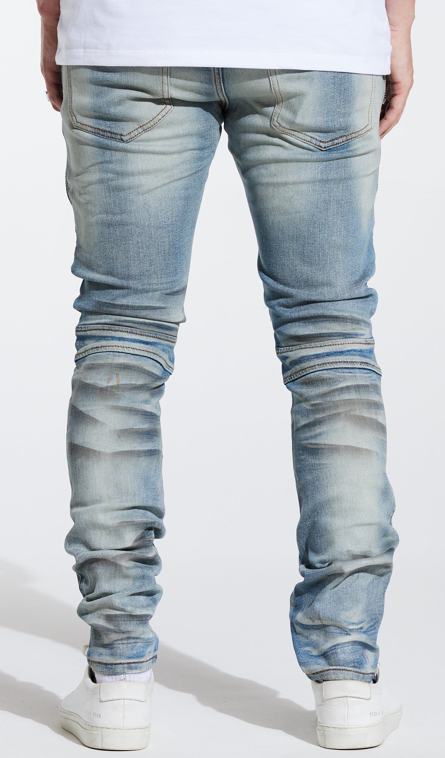 Embellish Sunny Biker Denim in Blue – view 2 of 2