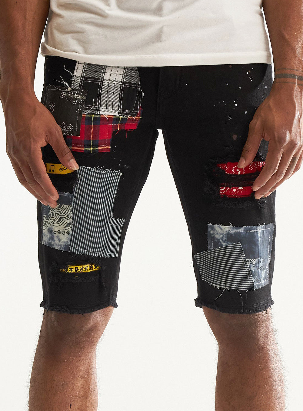 Embellish Rebel Shorts in black patch – view 1 of 2
