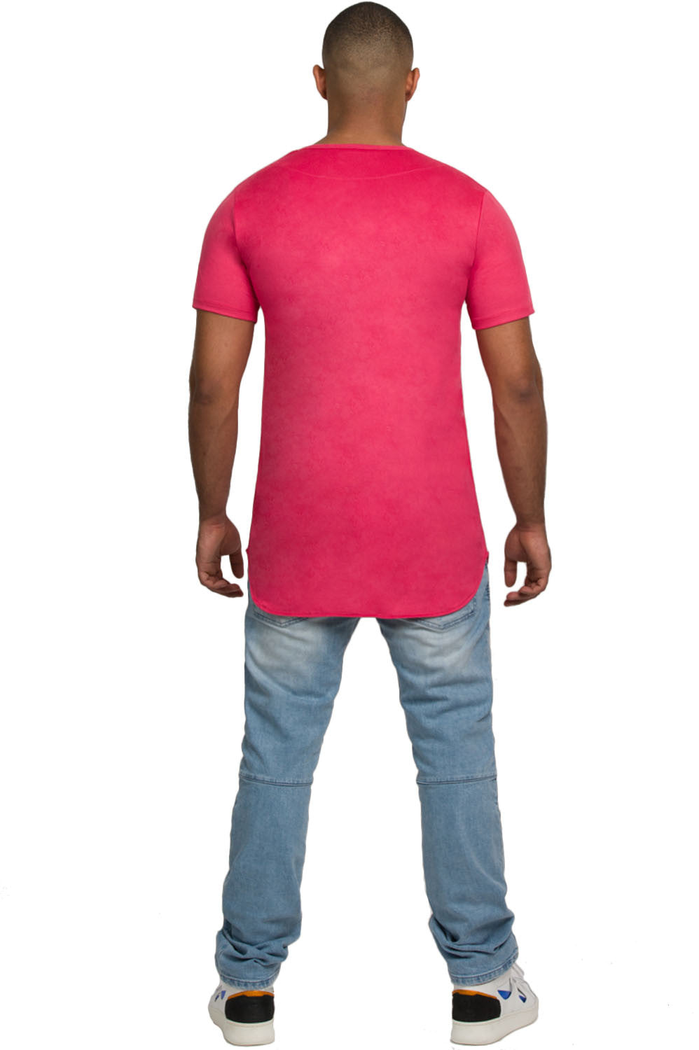 Kash Elongated Stretch Suede Fuchsia Tunic – view 5 of 7