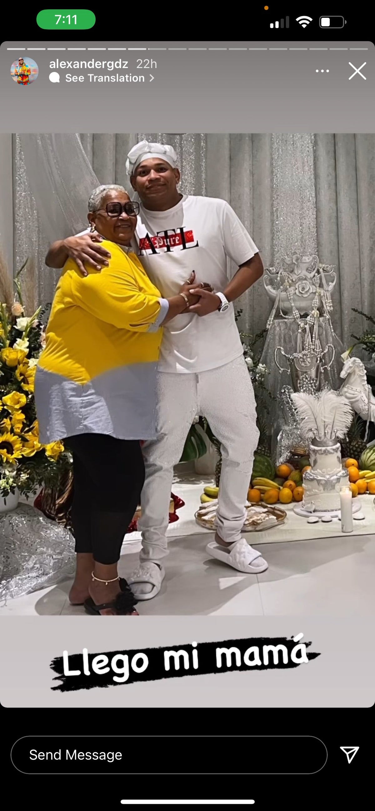 Red and Black Pure ATL Logo Diamond Tee