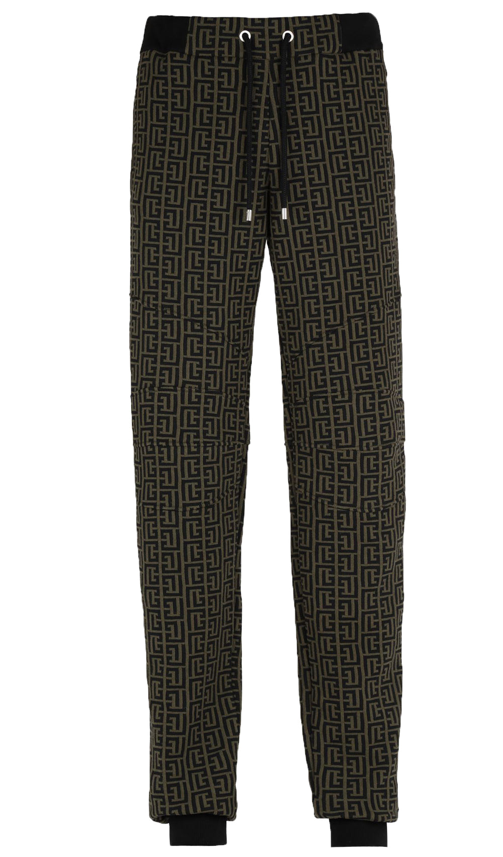 Balmain Printed Ribbed Bottoms in green – view 1 of 3