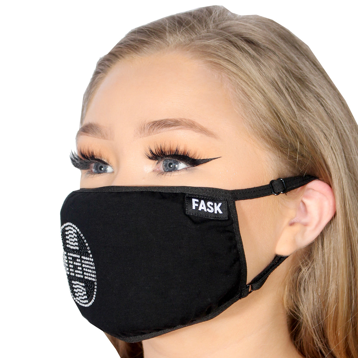 FASK Logo Cotton 2.0 Stoned Mask with Interchangeable Filter and Adjustable Size Strap
