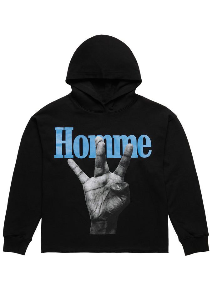 Homme + Femme Twisted Fingers Hoodie Blue and Red – view 1 of 2