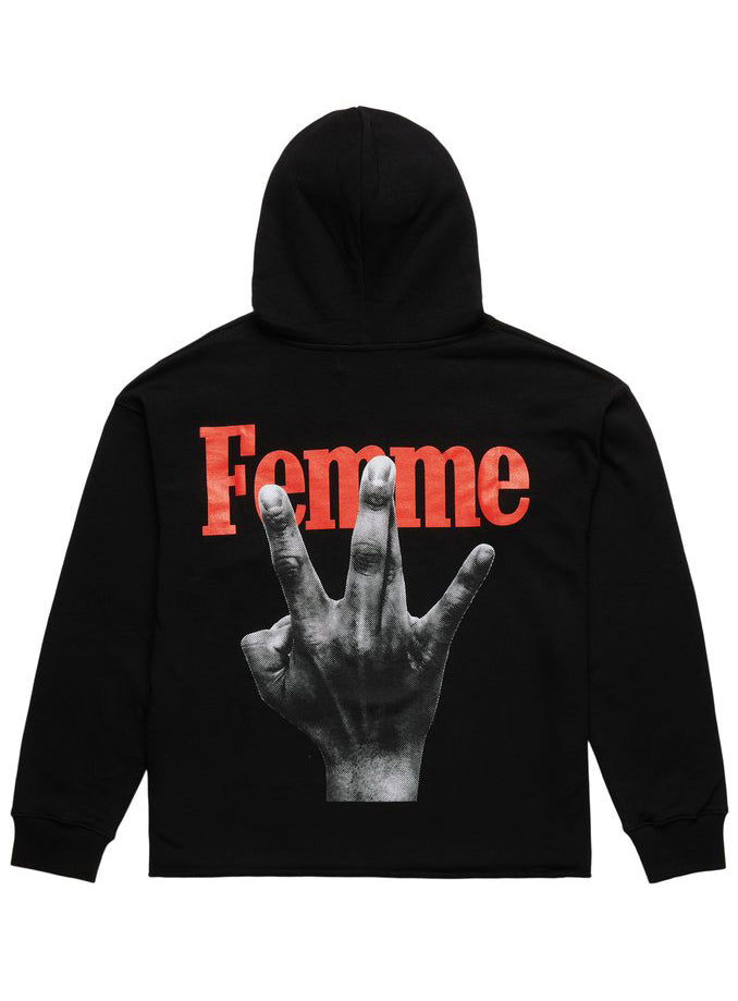 Homme + Femme Twisted Fingers Hoodie Blue and Red – view 2 of 2