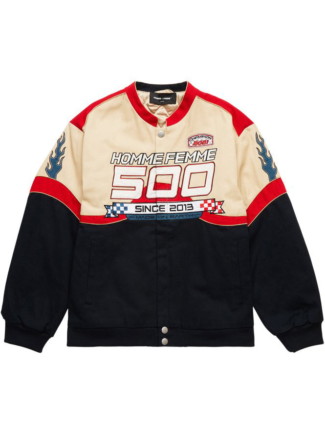 500 Racing Jacket Black and Red