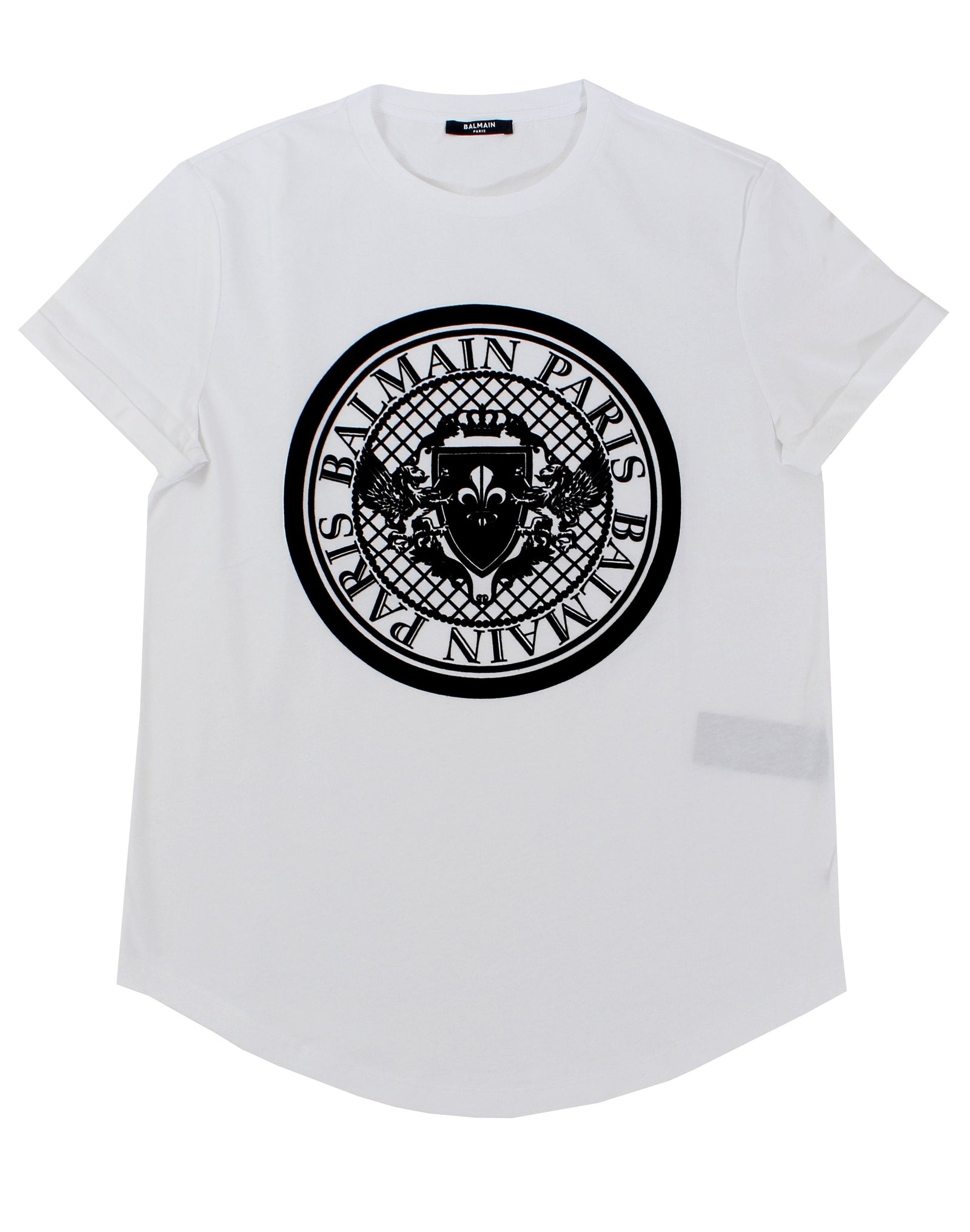 Balmain Coin Flock T-Shirt in white – view 1 of 1