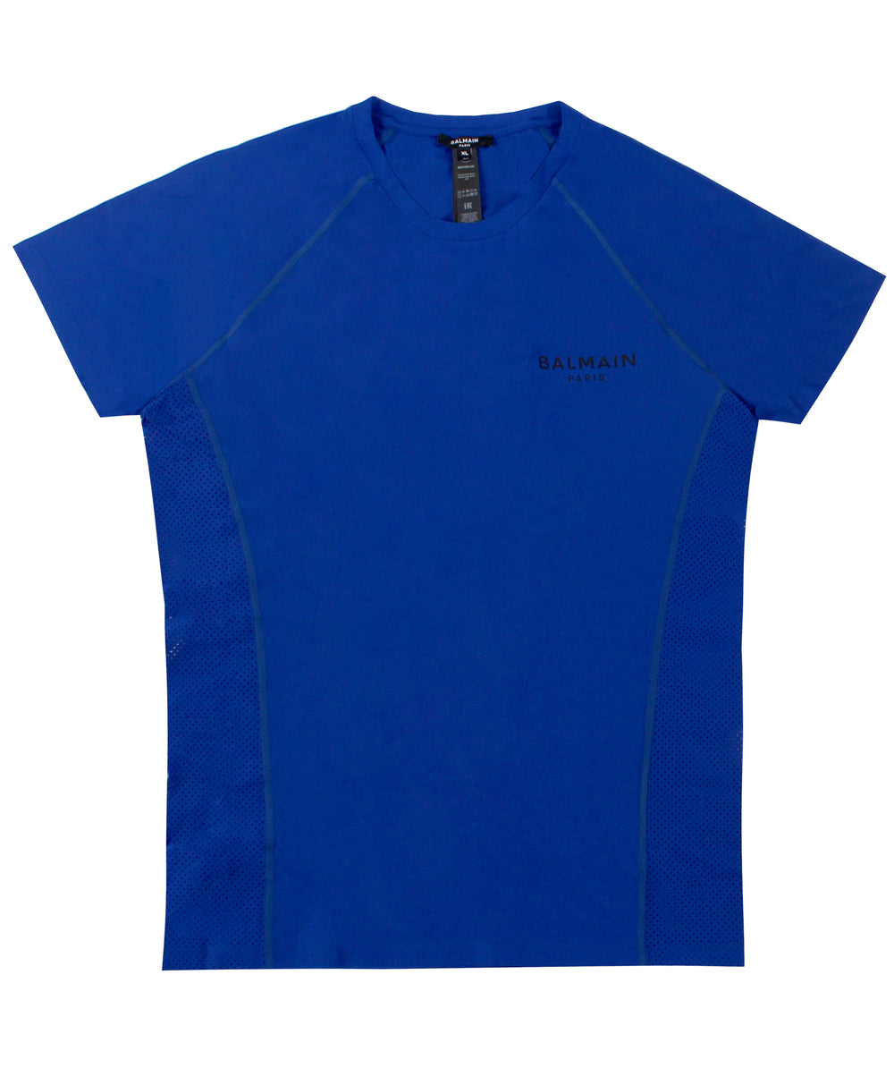 Balmain Royal Round Neck Sport Tee in royal blue – view 1 of 4
