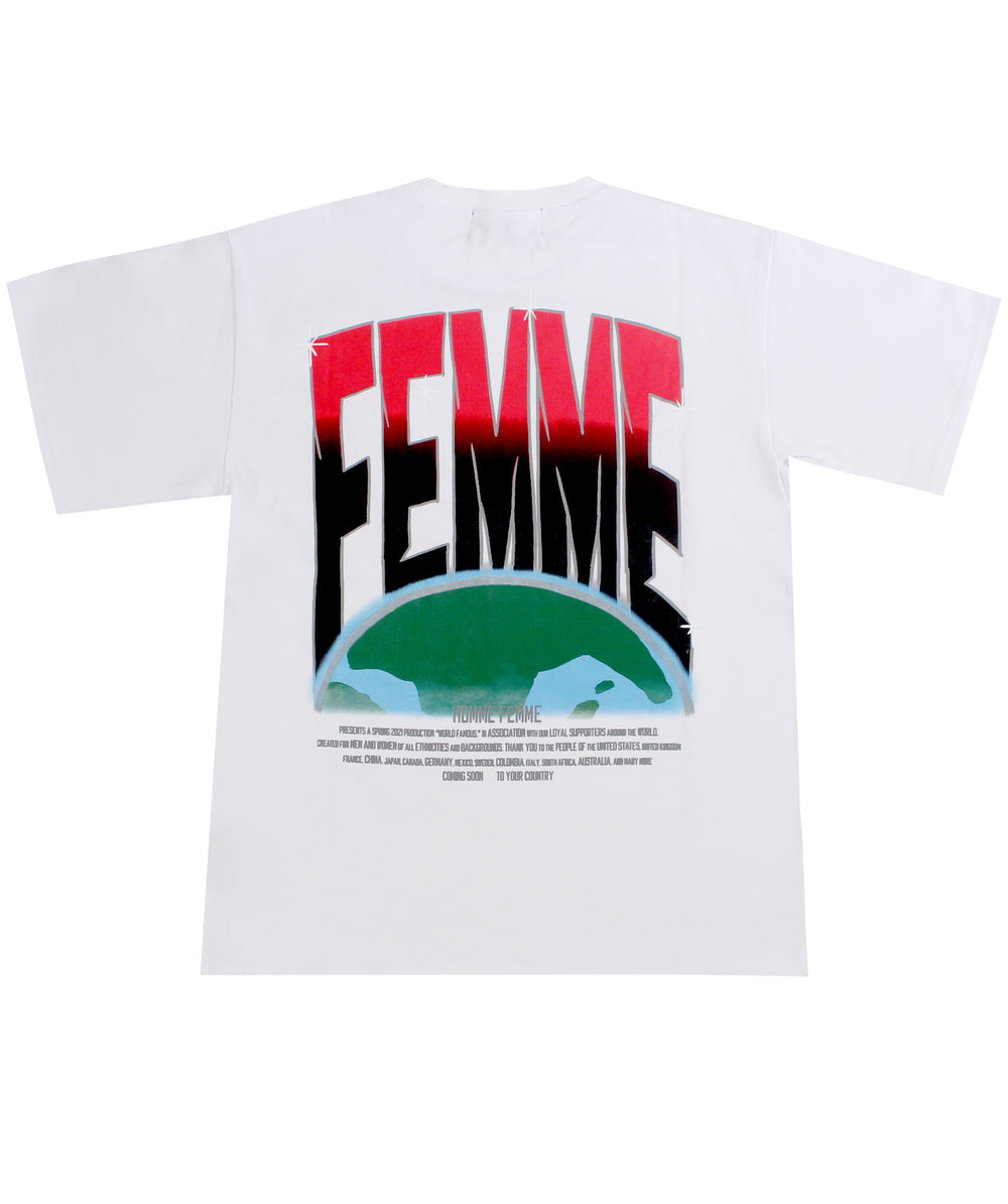 Atmosphere Tee - White & Red