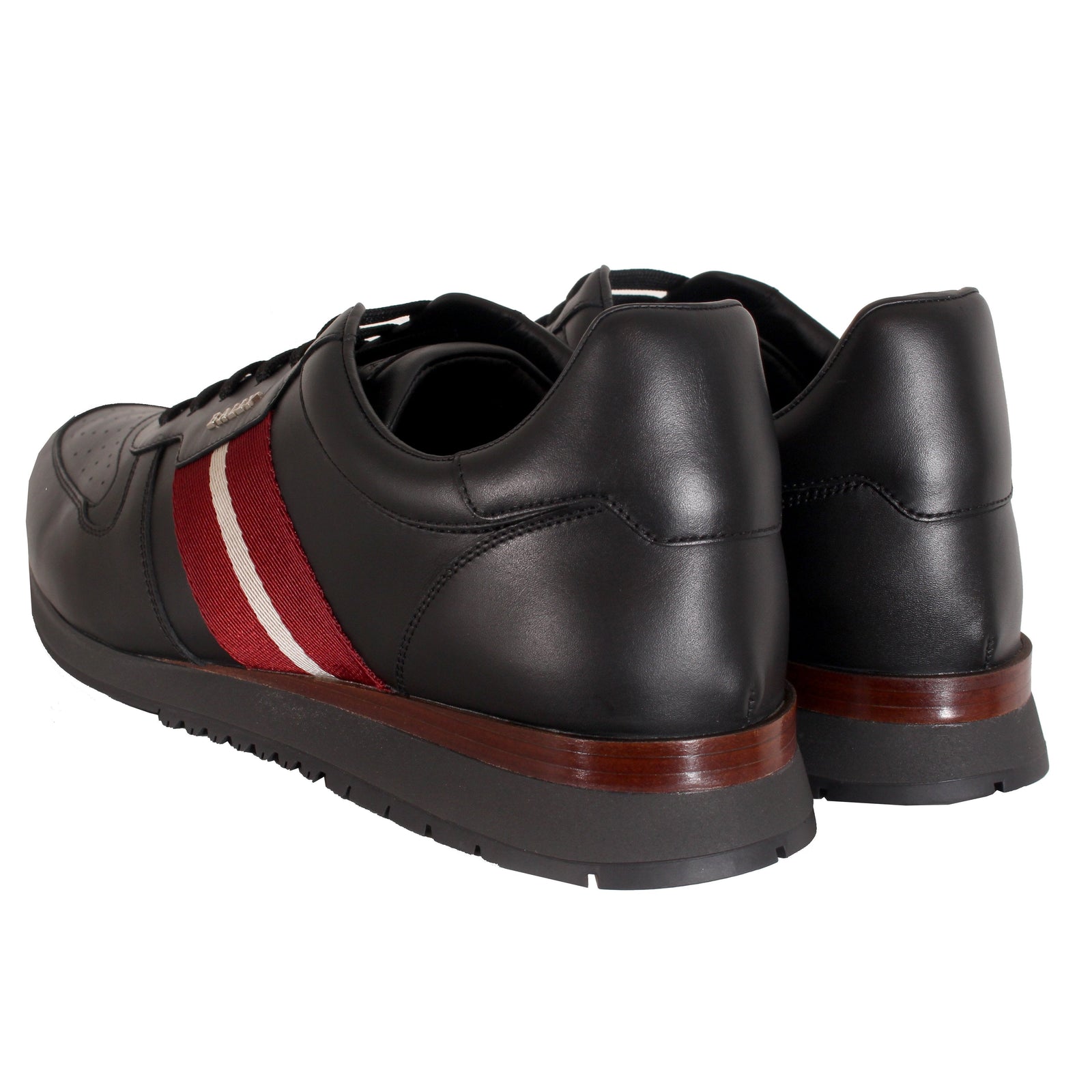 Men's Astel Leather Sneakers in Black