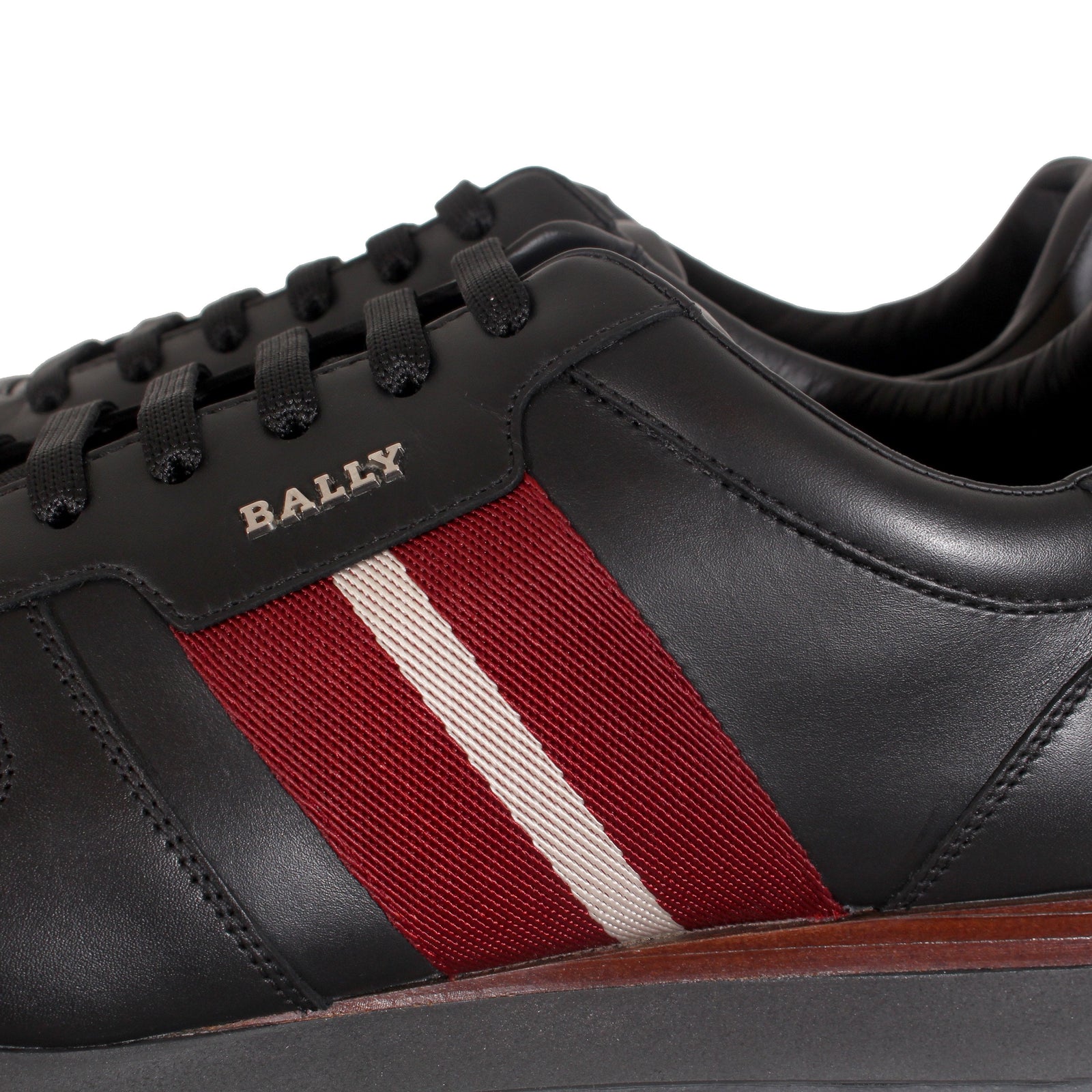Men's Astel Leather Sneakers in Black