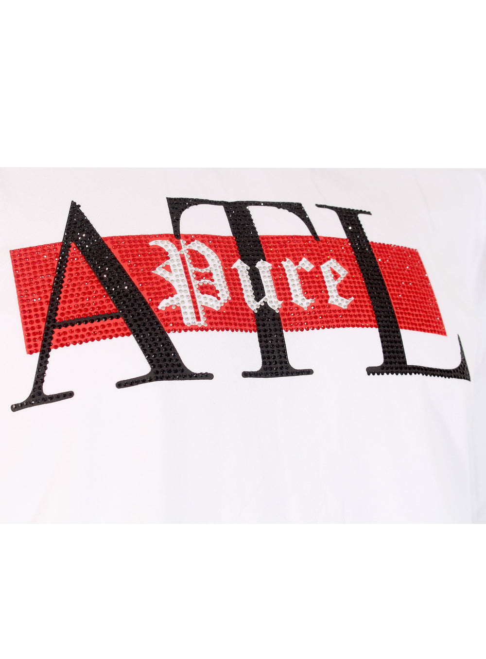 Pure ATL Logo Diamond Tee, white crew neck tee with red and black Pure logo diamond – view 7 of 11