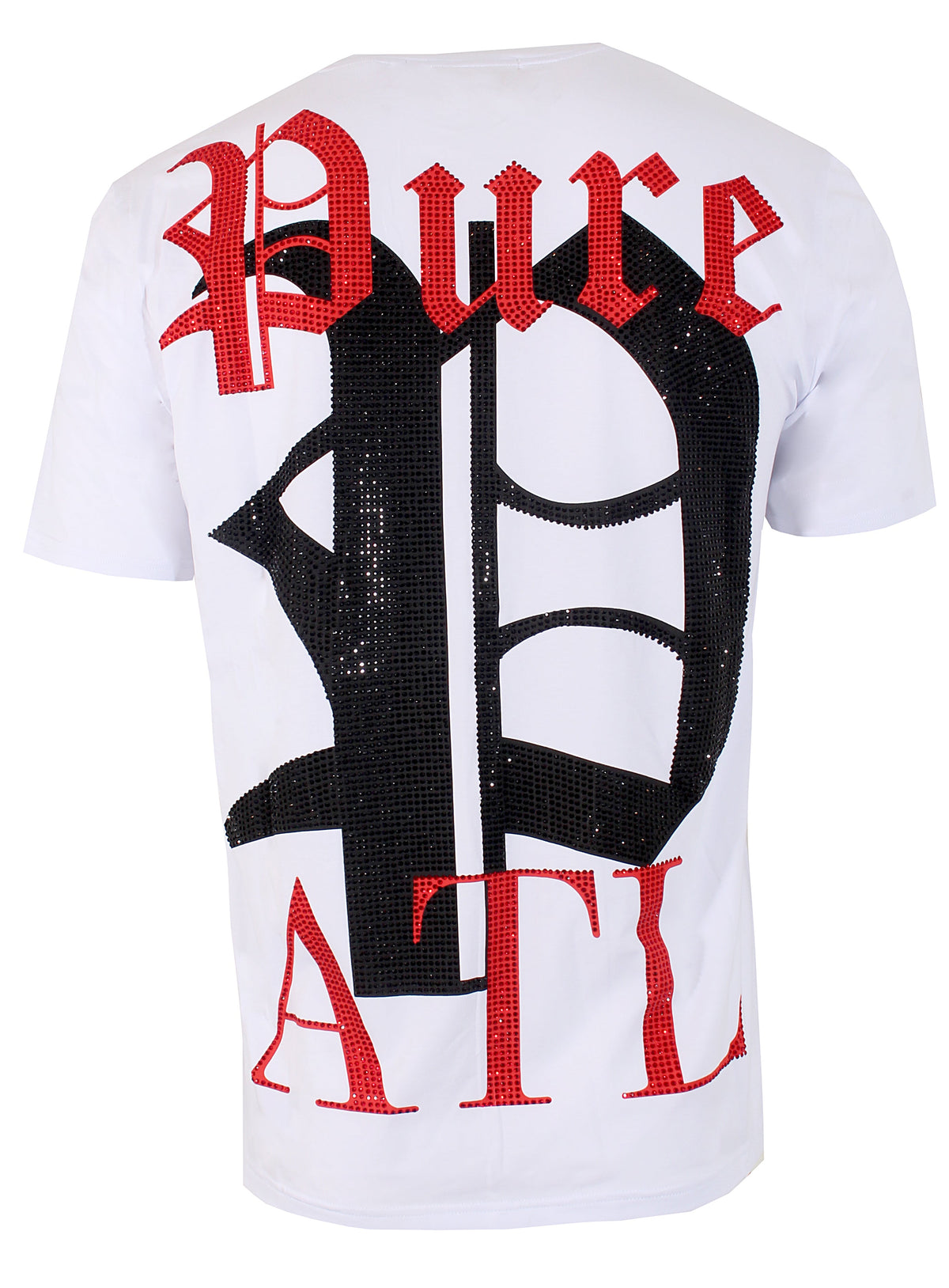 Red and Black Pure ATL Logo Diamond Tee