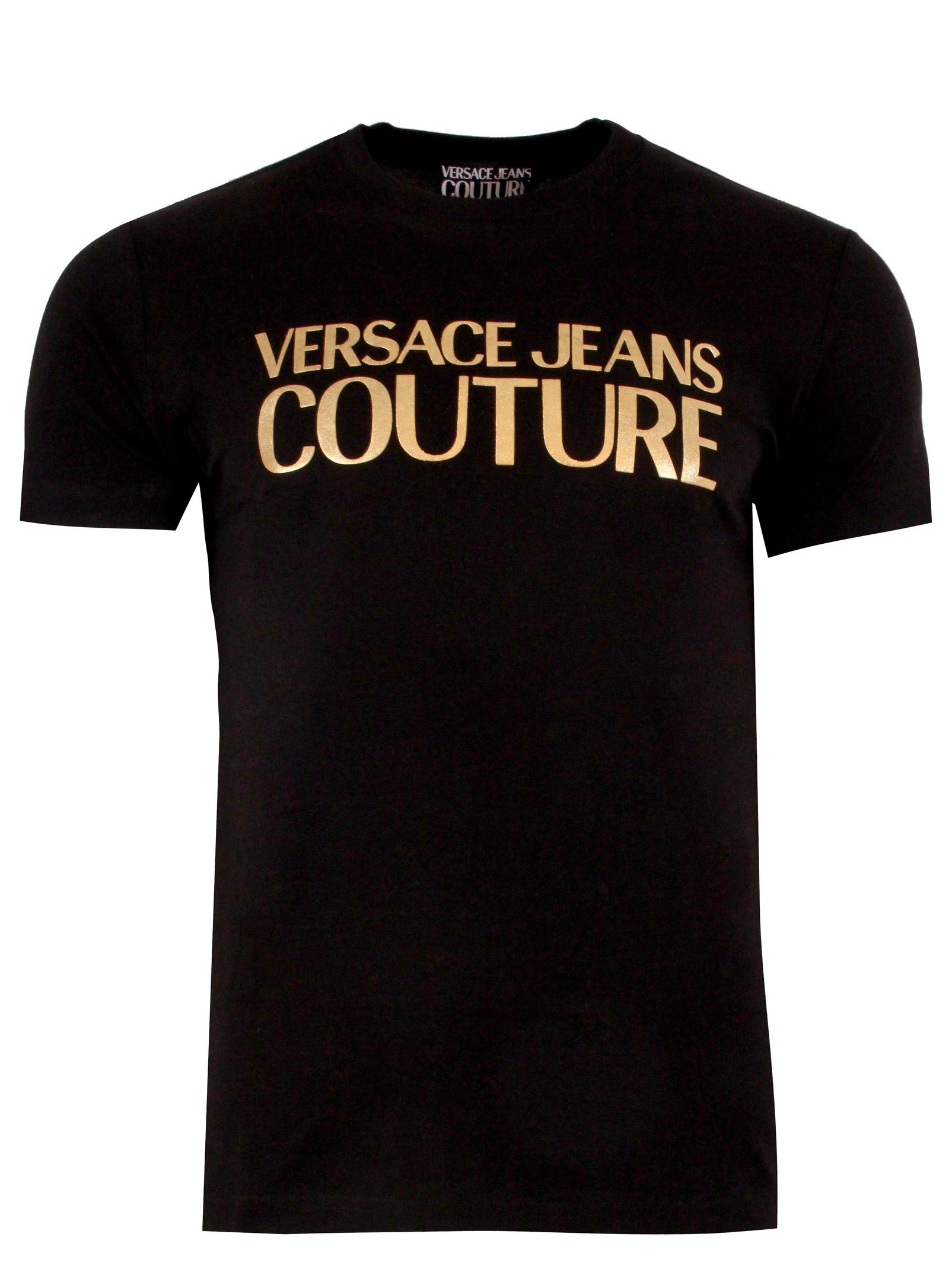 Versace Jeans Couture Men's Logo Tee in Black and Gold – view 3 of 3