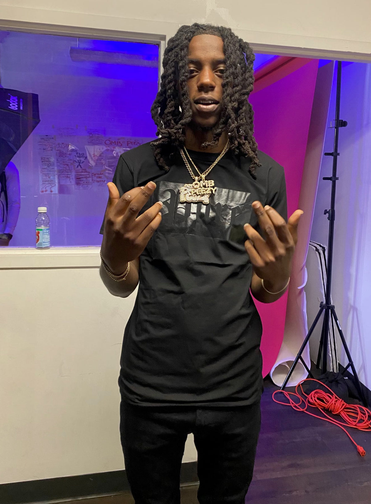 Black on Black Logo Tee Shirt