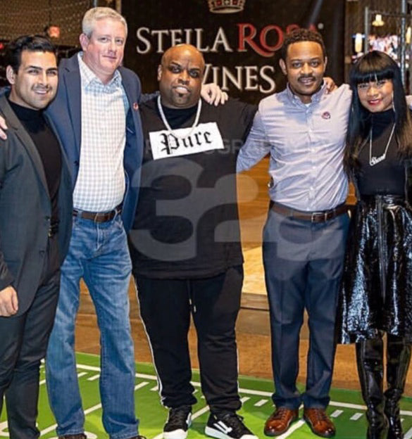 PURE BLOCK LOGO STRETCH - BLACK/WHITE