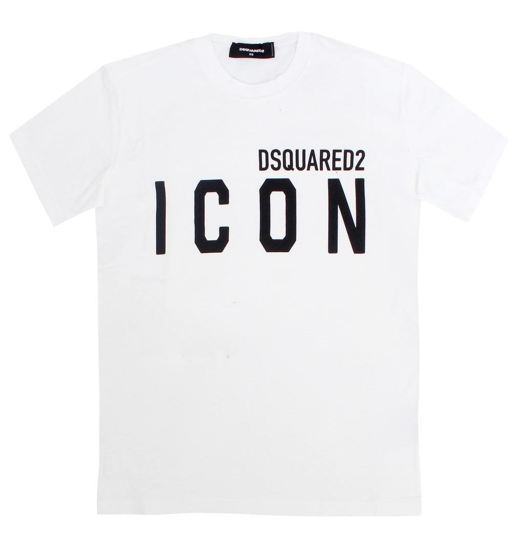 DSQUARED2 Large Icon Logo T-Shirt in white – view 1 of 1