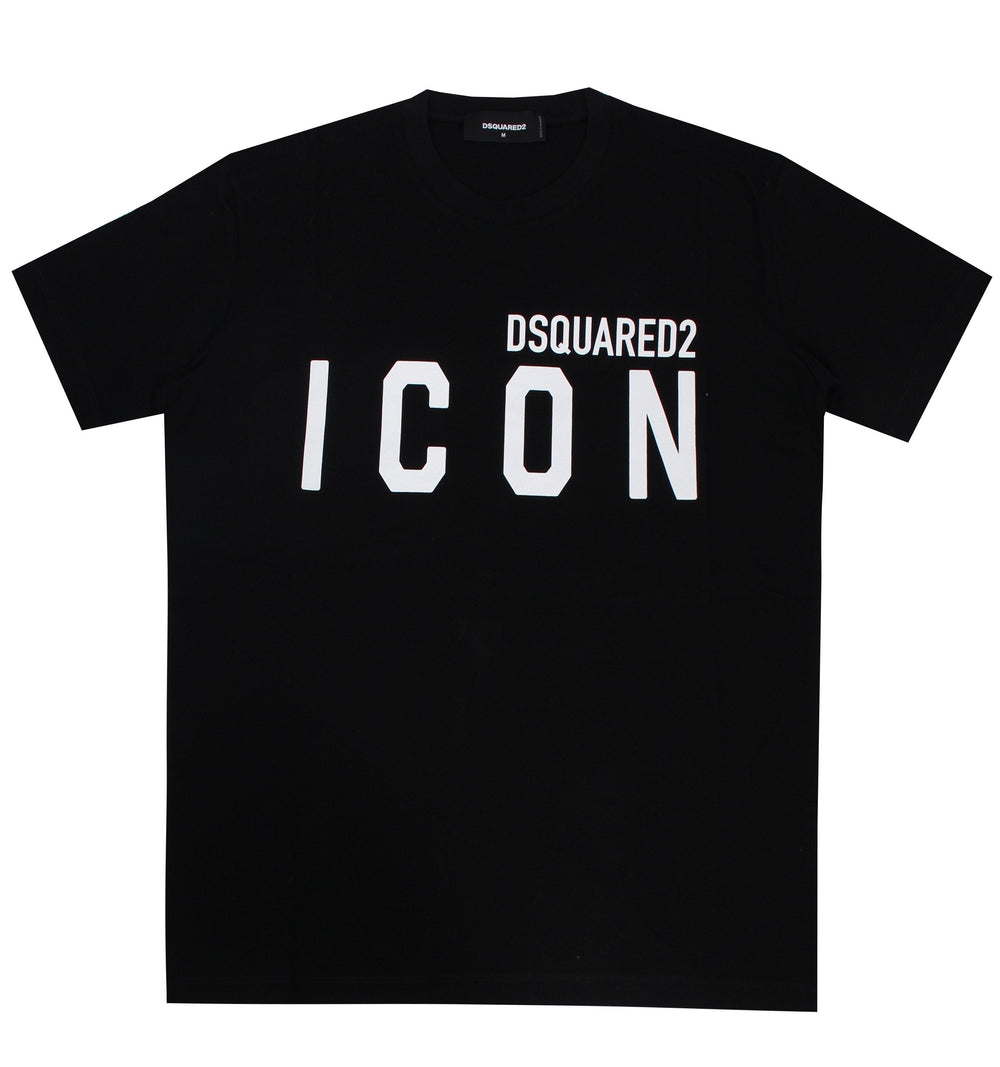 DSQUARED2 Large Icon Logo T-Shirt in black – view 1 of 2