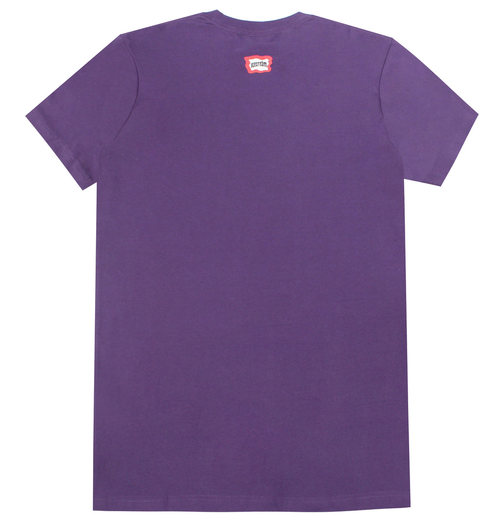 Icecream Mint Short Sleeve Tee in acai — alternate view