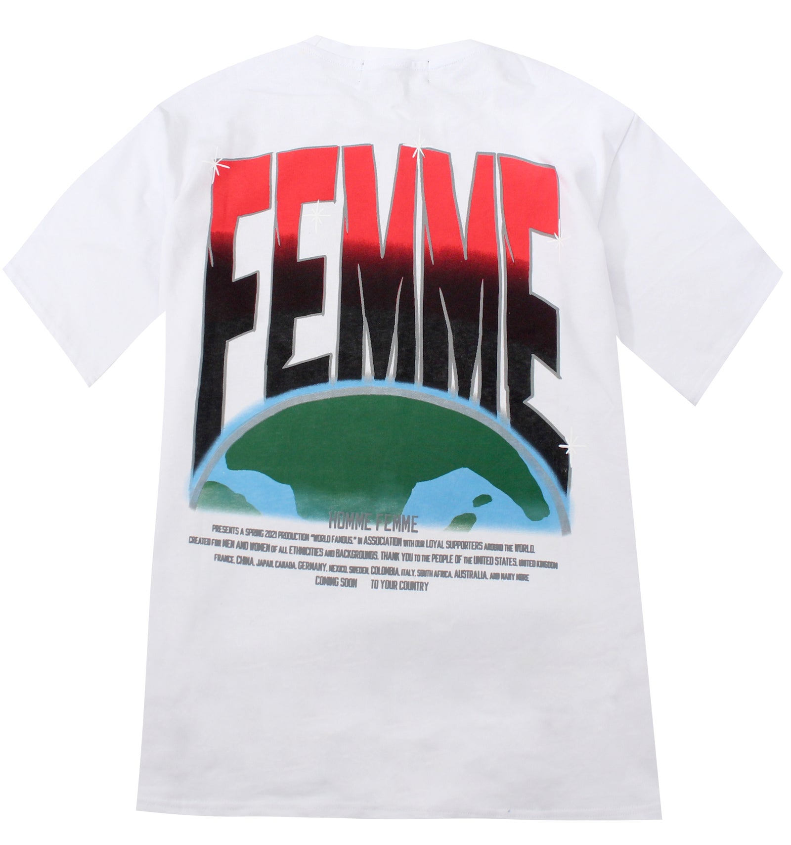 Atmosphere Tee - White & Red